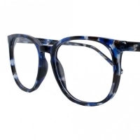Full Rim Acetate Round Blue Unisex Medium Vision Express 12086AF Eyeglasses