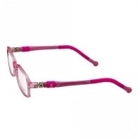 Rectangle Pink Polycarbonate Medium Vision Express 61354 Kids Eyeglasses