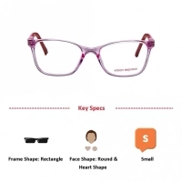 Rectangle Purple Polycarbonate Small Vision Express 61359 Kids Eyeglasses