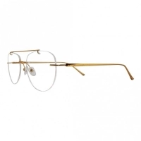 Rimless Metal Aviator Gold Unisex Medium Vision Express 12090MR Eyeglasses