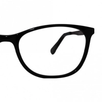 Full Rim Acetate Oval Black Medium Vision Express 49112AF Eyeglasses