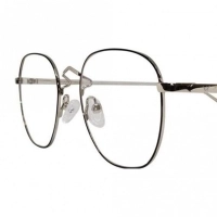 Full Rim Metal Square Black Unisex Medium Vision Express 12091MF Eyeglasses
