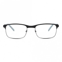 Full Rim Stainless Steel Rectangle Blue Medium DbyD DBOM0012 Eyeglasses