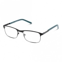 Full Rim Stainless Steel Rectangle Blue Medium DbyD DBOM0012 Eyeglasses