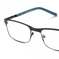 Full Rim Stainless Steel Rectangle Blue Medium DbyD DBOM0012 Eyeglasses