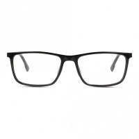 Full Rim Acetate Rectangle Black Large Heritage HEOM0017 Eyeglasses