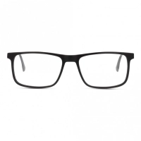Full Rim Acetate Rectangle Black Medium Heritage HEOM0023 Eyeglasses