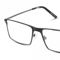Full Rim Titanium Rectangle Grey Medium Unofficial UNOM0048 Eyeglasses