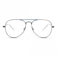 Full Rim Stainless Steel Aviator Blue Medium Unofficial UNOT0045 Eyeglasses