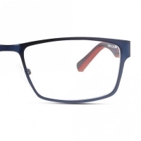 Full Rim Stainless Steel Rectangle Blue Medium Unofficial UNOM0104 Eyeglasses