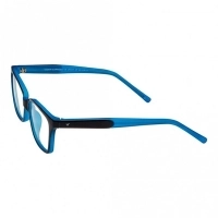 Blue Shield (Zero Power) Computer Glasses : Full Rim Wrap Black Polycarbonate Medium 29443