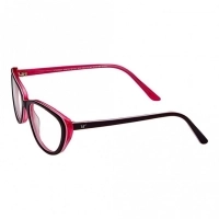 Blue Shield (Zero Power) Computer Glasses : Full Rim Cat Eye Purple Acetate Medium 49051