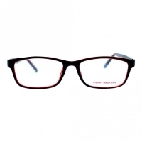 Blue Shield (Zero Power) Computer Glasses : Full Rim Rectangle Black Polycarbonate Medium 12033B