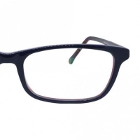 Blue Shield (Zero Power) Kids Computer Glasses: Rectangle Red Acetate Large 61401AF