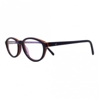 Blue Shield (Zero Power) Kids Computer Glasses: Oval Black Acetate Small 61402AF