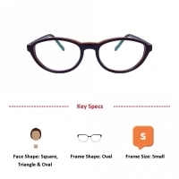 Blue Shield (Zero Power) Kids Computer Glasses: Oval Black Acetate Small 61402AF