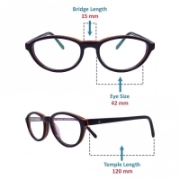 Blue Shield (Zero Power) Kids Computer Glasses: Oval Black Acetate Small 61402AF