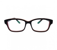 Blue Shield (Zero Power) Kids Computer Glasses: Oval Black Acetate Large 61405AF