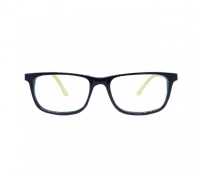Blue Shield (Zero Power) Kids Computer Glasses: Rectangle Blue Acetate Medium 61407AF