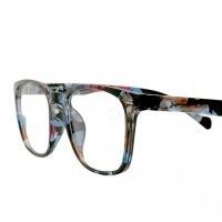 Blue Shield (Zero Power) Computer Glasses: Full Rim Round Pink Polycarbonate Medium 29554B