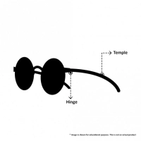 Full Rim TR90 Round Black Unisex Medium Vision Express 29611AF Eyeglasses