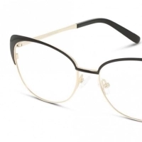 Full Rim Stainless steel Cat Eye Black Female Medium Sensaya SYFF05 Eyeglasses