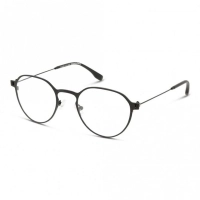 Full Rim Titanium Round Black Medium Heritage HEOM5019 Eyeglasses