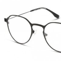Full Rim Titanium Round Black Medium Heritage HEOM5019 Eyeglasses