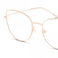 Full Rim Titanium Cat Eye Pink Female Medium Sensaya SYOF5007 Eyeglasses