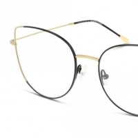 Full Rim Titanium Cat Eye Black Female Medium Sensaya SYOF5007 Eyeglasses