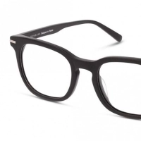 Full Rim Acetate Square Black Male Medium Sensaya SYOM0003 Eyeglasses