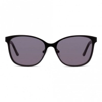 Oval UV Protected Lens Grey Black Acetate Full Rim  Medium C-line CNEF07 Sunglasses