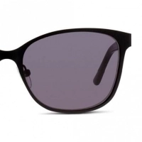 Oval UV Protected Lens Grey Black Acetate Full Rim  Medium C-line CNEF07 Sunglasses