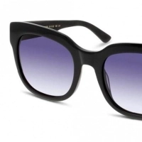 Rectangle UV Protected Lens Grey Black Acetate Full Rim  Medium Sensaya SAFF30 Sunglasses