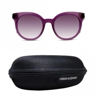 Round UV Protected Lens Violet Purple Acetate Full Rim  Small Sensaya SAFF32 Sunglasses
