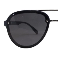 Grey Gun Metal Aviator Sunglasses 12094