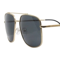 Grey Gold Square Sunglasses 21824P