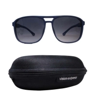 Grey Gradient Navy Square Sunglasses 21825