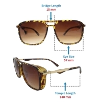 Brown Square Sunglasses 21828