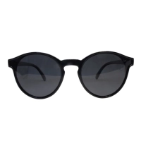 Grey Black Round Sunglasses 21840P