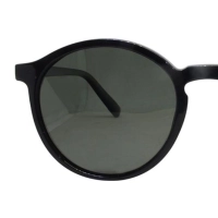 Green Black Round Sunglasses 21841P