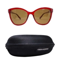 Brown Burgundy Cat Eye Sunglasses 41424P