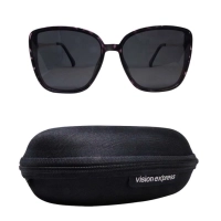Grey Purple Cat Eye Sunglasses 41435P