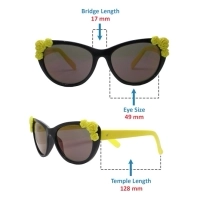 Grey Black Cat Eye Sunglasses 51201