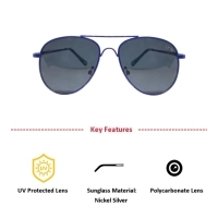 Blue Aviator Sunglasses 51202