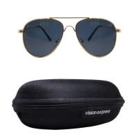Grey Gold Aviator Sunglasses 51202