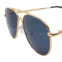 Grey Gold Aviator Sunglasses 51202