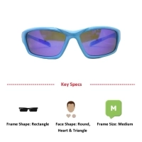 Blue Rectangle Sunglasses 51205