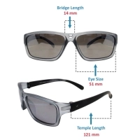 Grey Rectangle Sunglasses 51206