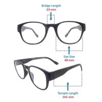 Full Rim Square Black Small 29676AF Eyeglasses